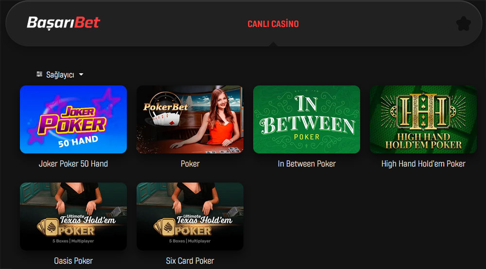 Canli casino oyunlari poker. 