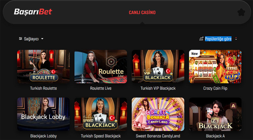 Canli casino oyunlari. 